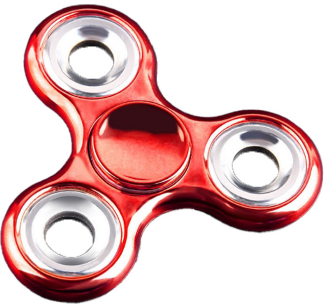 Vogra 高級金屬指尖陀螺, 紅銀色, 1個