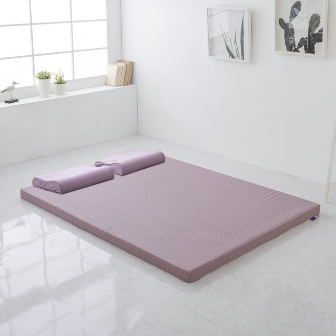 아지오텍스 두툼한 5cm 코지 라텍스 토퍼 + 베개 세트