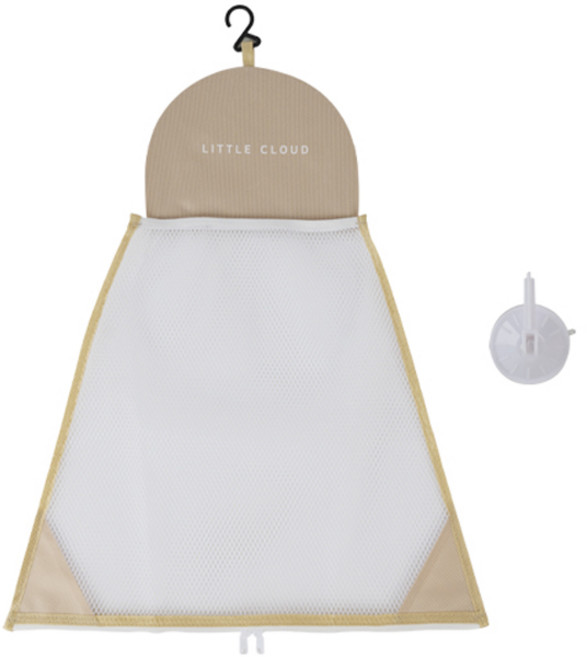 리틀클라우드 다담아 욕실그물망 + 강력 흡착판, 샌드 베이지, 1개