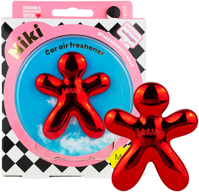 Mr&Mrs FRAGRANCE Niki 經典車用芳香劑, 薄荷, 1個
