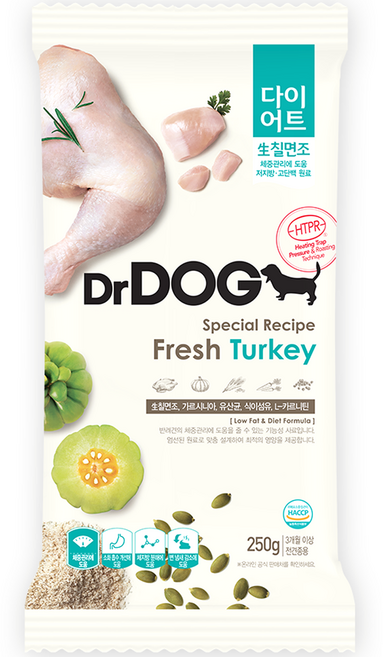 닥터독 강아지 기능성 사료, 다이어트(체중감소), 250g, 1개