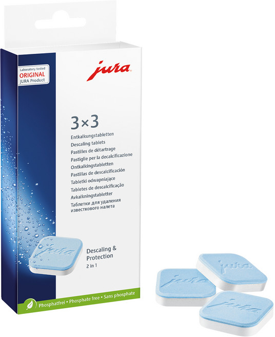 jura 咖啡機水垢去除劑 3入, 混合顏色, 1個