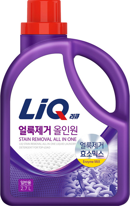 리큐 얼룩제거 올인원 액상세제 일반용 본품, 2.7L, 1개