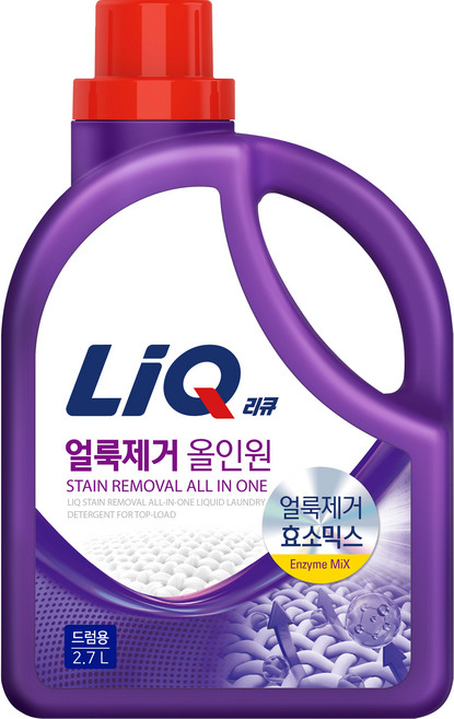 리큐 얼룩제거 올인원 액상세제 드럼용 본품, 2.7L, 1개