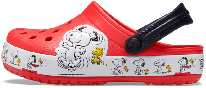 크록스키즈 아동용 FunLab Snoopy Woodstock Clog T 샌들