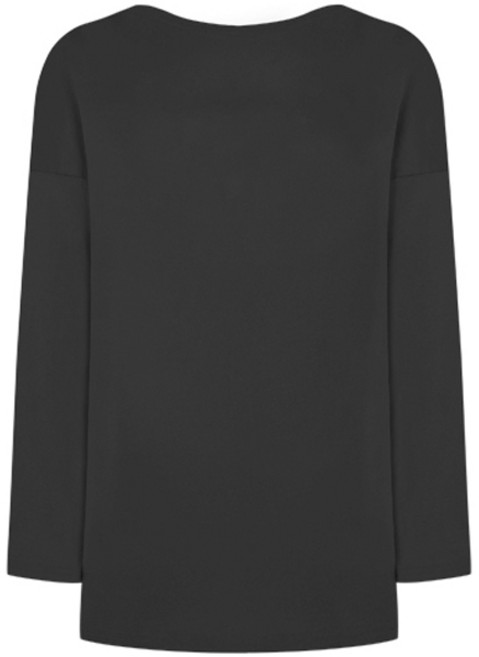 솔레일 여성용 심플 단색 가오리핏 래쉬가드 긴팔 상의