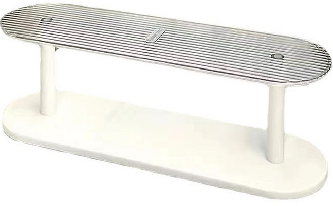 에버하우스 2단 아크릴 수납 진열 선반, 1개, 투명