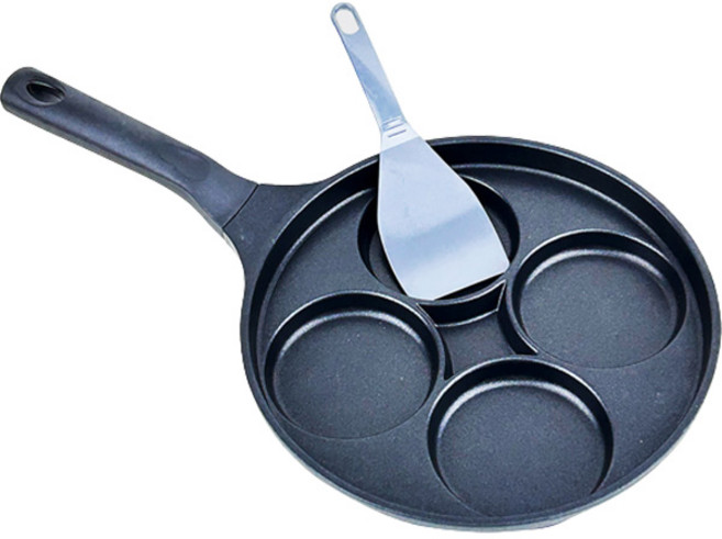 키친아트 인덕션 IH 멀티 에그팬 4구 + 에그팬 전용주걱 세트, 26cm, 1세트