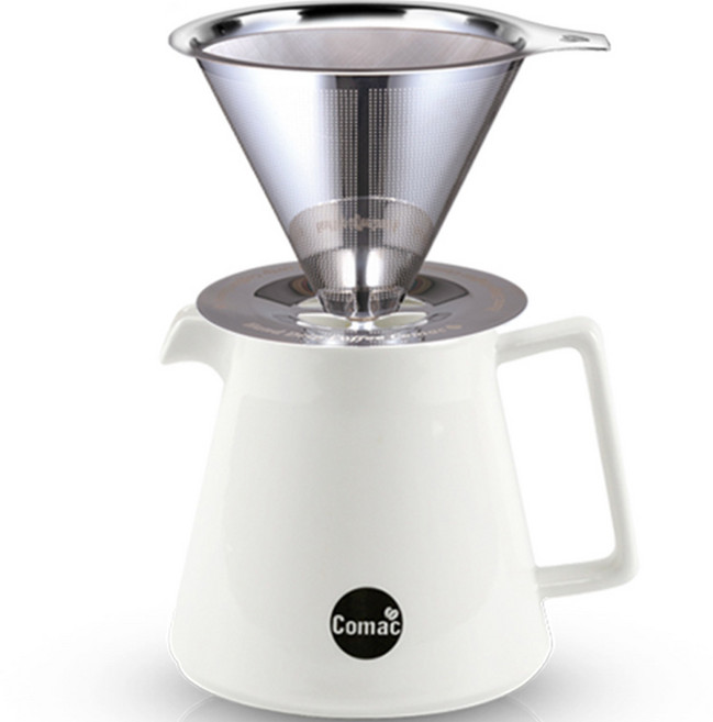 코맥 스텐 드립세트 600ml SF2 GP3, 이중망 필터 + 자기서버