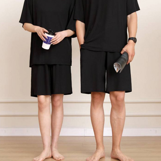 턴키 남녀공용 빅사이즈 쿨 아이스 스판 밴딩 홈웨어 냉감 통기성 반바지 SP-3315