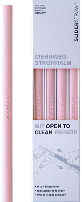 슬라이드스트로우 롱버전 핑크, 4개입, 1개