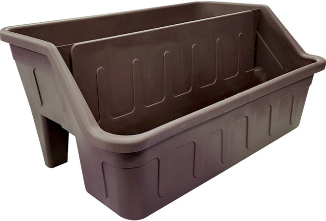 화분월드 미스터미세스 저면관수 다용도 2단 텃밭화분, 브라운, 1개