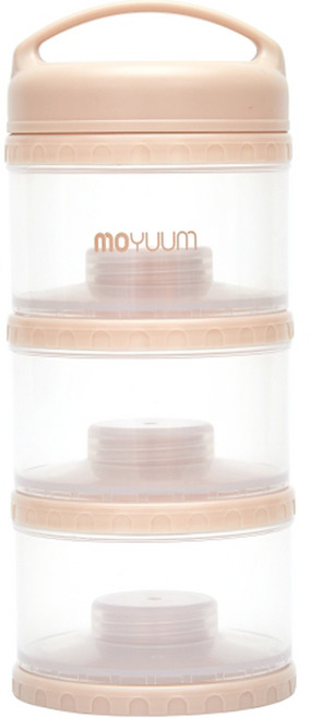 모윰 3단 분유 케이스, 베이지, 1개