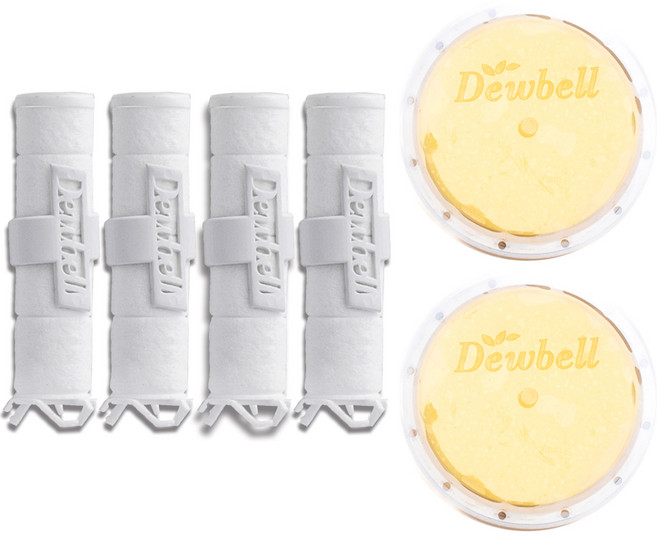 듀벨 여행용 샤워기 리필 세디먼트 필터 4p + 비타민 헤드 필터 2p, 1개, 시트러스 레몬(헤드필터)