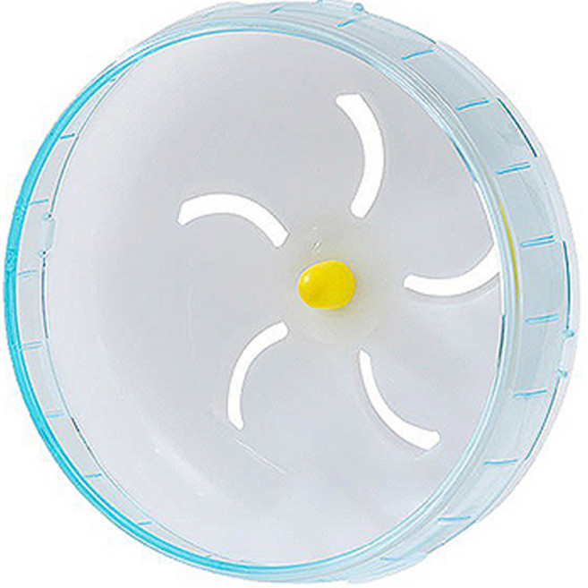 펫플로우 빙글빙글 파스텔톤 원형 소동물 쳇바퀴 XL, 블루, 1개