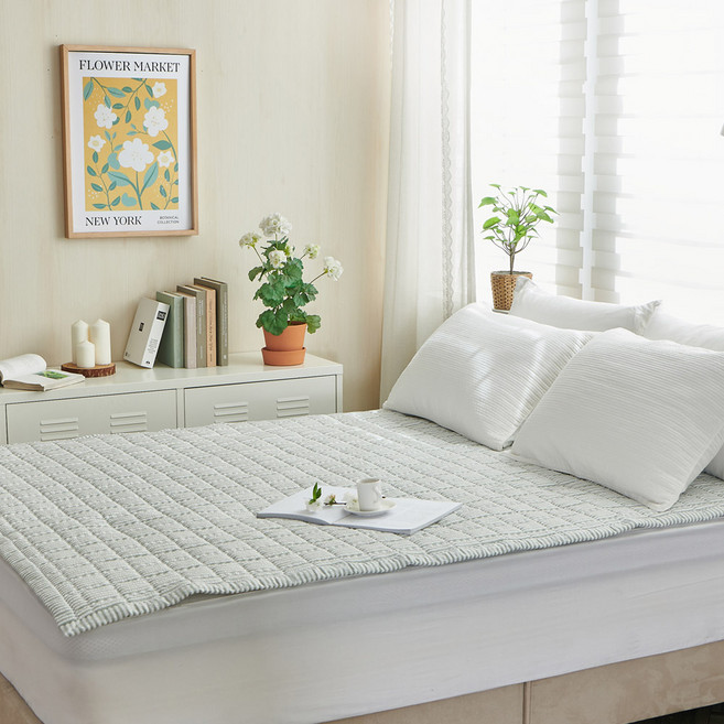 한일카페트 시어서커 스프레드 패드, 데일리 민트