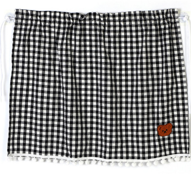 지앤와이 체크베어 흡착 차량 햇빛가리개, 블랙, 1개