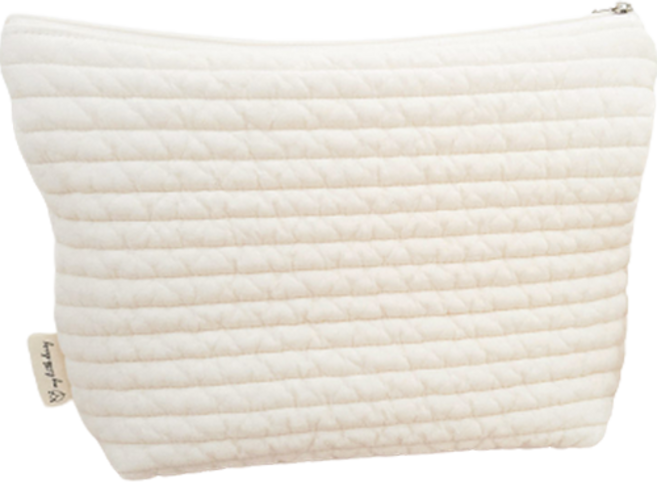 마이리틀데이지 유아용 누빔 사각 기저귀 파우치, 아이보리