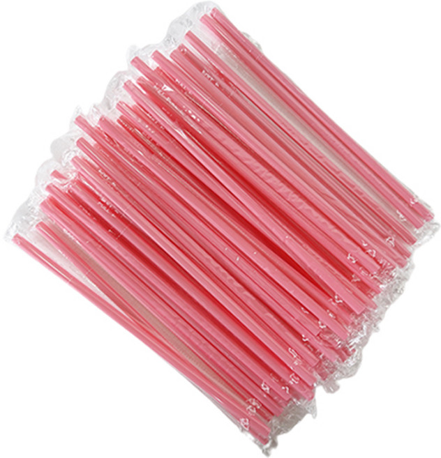 티나피크닉 일자빨대 핑크색, 1개입, 500개