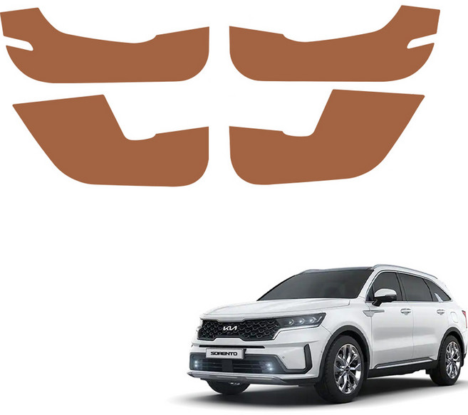 메이튼 스크래치 순정 컬러 가죽 도어커버 SC C570-26, 기아 쏘렌토 MQ4, 브라운