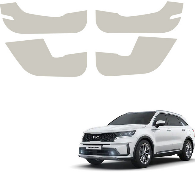 메이튼 스크래치 순정 컬러 가죽 도어커버 SC M186-7J, 기아 쏘렌토 MQ4, 웜그레이