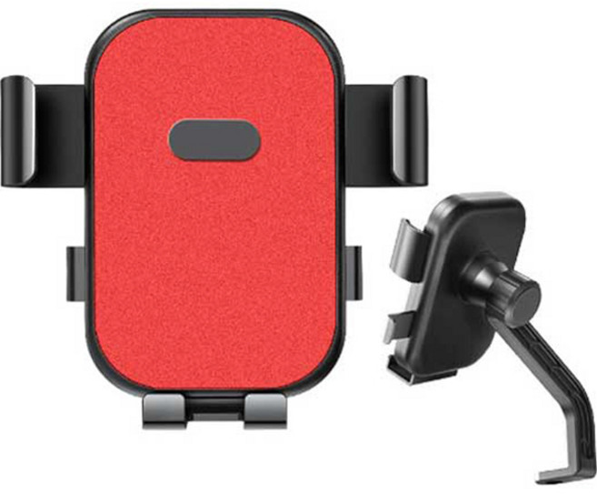 피어니스트 자전거 오토바이용 휴대폰 거치대 백미러형, 레드