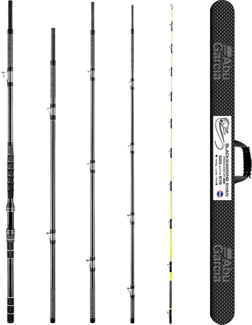 아부가르시아 다이아몬드 칸 줌 선상 갈치 낚싯대, 블랙
