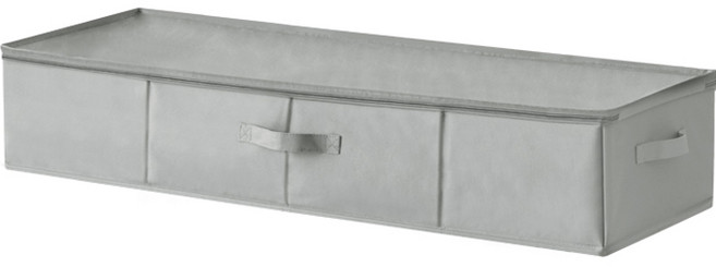 네이쳐리빙 방수 옷정리 언더베드 이불 수납함, 그레이, 1개