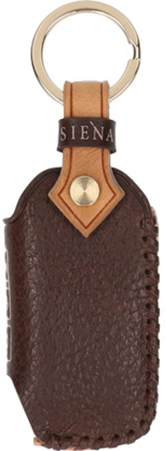 오시에나 차 키케이스 스마트 가죽 피렌체 키홀더, 체스넛브라운, 기아 E 4버튼