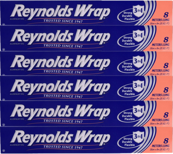 Reynolds 日常用鋁箔紙 30cm x 8m, 6個