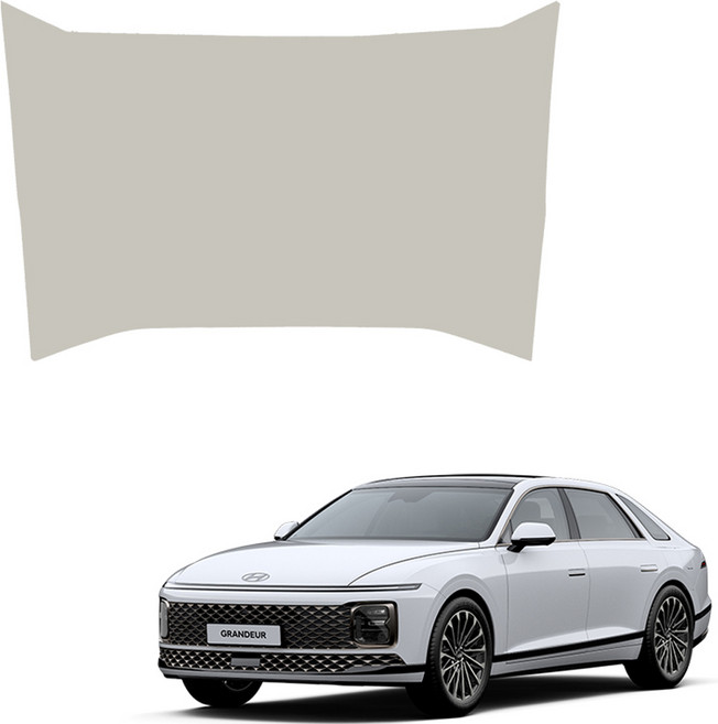 메이튼 디 올 뉴 가죽 2열 콘솔 뒷면 스크래치 커버 가죽 SC, 현대 그랜저 GN7, 웜그레이