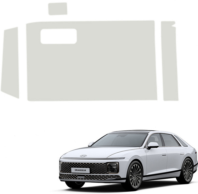 메이튼 차량용 순정 컬러 가죽 글로브박스 스크래치 커버, 현대 그랜저GN7, 라이트그레이