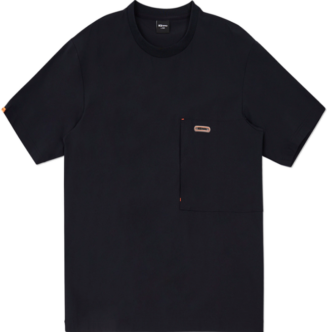 케이투세이프티 워크웨어 안전 작업복 티셔츠 TS-2201, 블랙, 1개