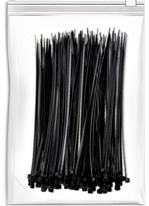 엔더 플렉시블 케이블 타이, 200개, 블랙