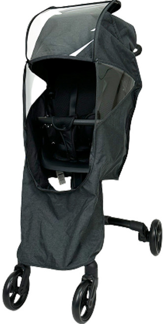 맘앤리틀 유아용 로이스 트라이크 유모차 방풍커버 + 보관파우치 세트, 차콜그레이(방풍커버), 1세트