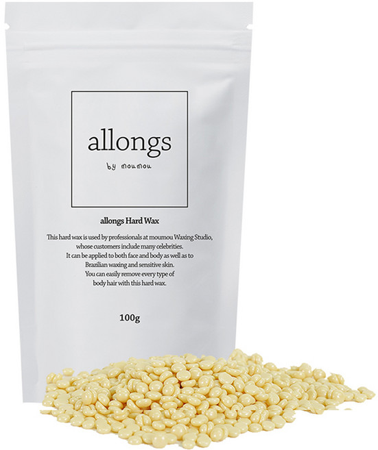 알롱 펄 바닐라 하드왁스 페이스 브라질리언 겨드랑이용, 100g, 1개