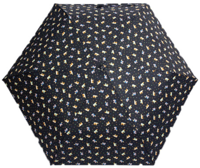 잭니클라우스 3단 로고 골프 우양산, 검정