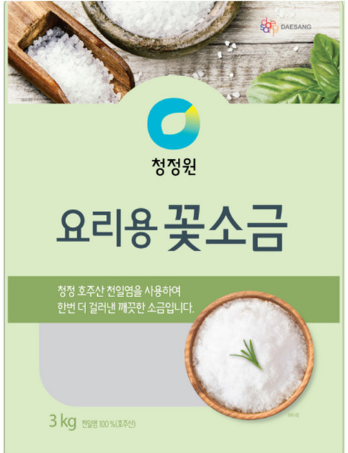 청정원 요리용 꽃소금, 3kg, 1개