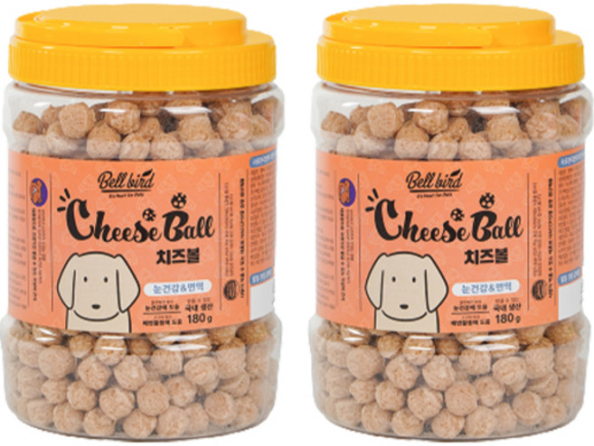 벨버드 체다 치즈볼 눈건강 면역, 혼합맛(치즈/블루베리/강황), 180g, 2개