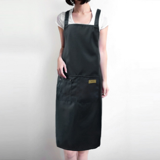 누심비 H형 앞치마 빅사이즈, 블랙, 1개