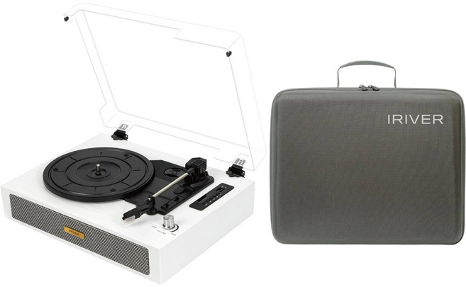 아이리버 충전식 무선 LP 턴테이블 시티팝 IBLP-W10 + 전용 파우치 세트, IBLP-W10(턴테이블)