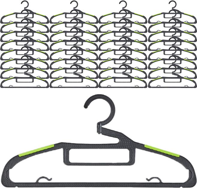 보네르 고리회전 논슬립 옷걸이, 50개, 그린