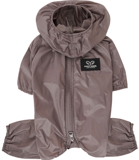 퍼피엔젤 에어 커버롤 강아지 우비 여아전용, 91Gray, 1개