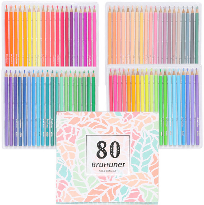 투코비 Brutfuner 드로잉 마카롱 유성 색연필, 80색, 1개
