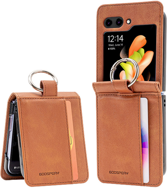 구스페리 데일리 다이어리 가죽 휴대폰 케이스