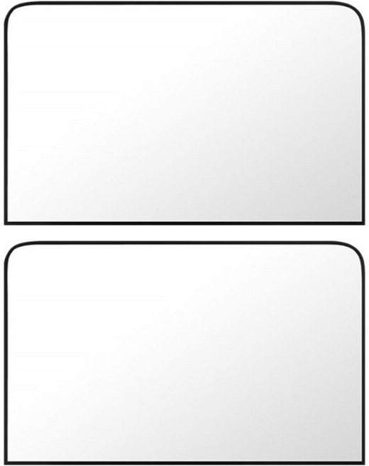 지앤와이 차량용 단열 암막 자석 햇빛가리개 뒷좌석, 실버, 2개