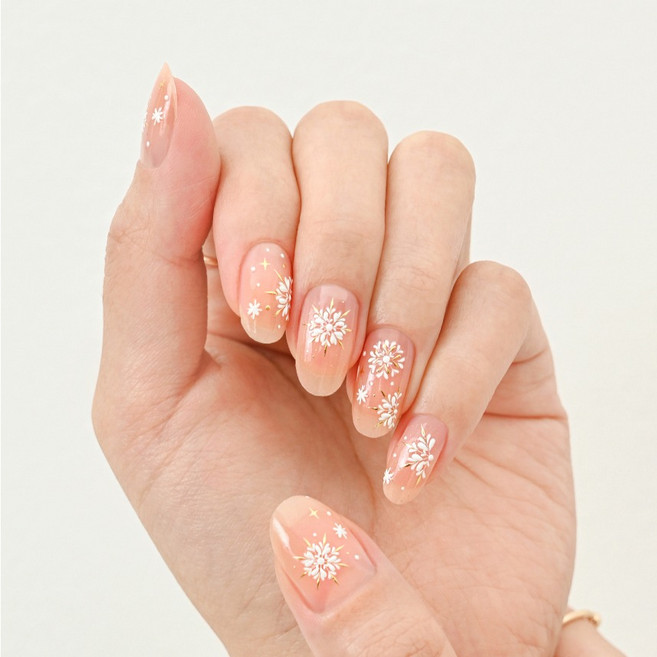 파셋 3D 데코 젤네일 스티커, 1개, 002 크리스탈플라워