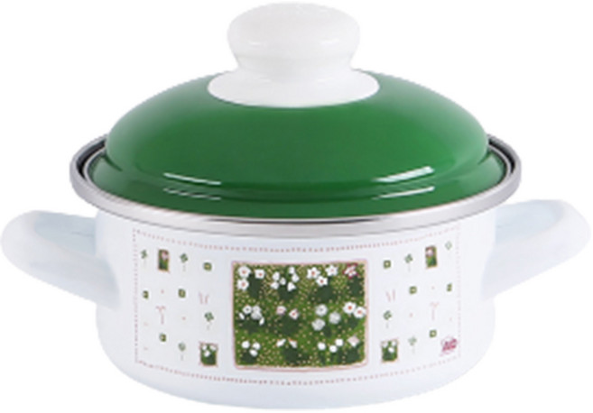 ELO 인덕션 글뤽스블룸 법랑 양수냄비, 14cm, 혼합색상, 1개