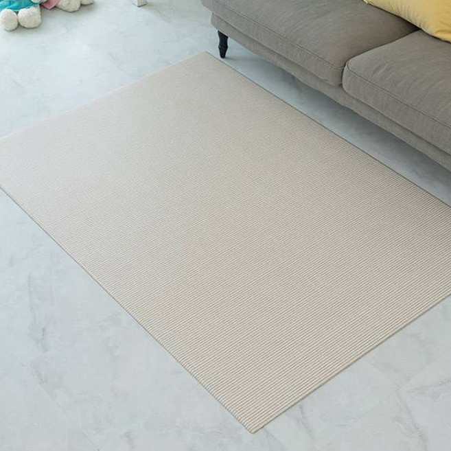 삼바텍 9T 양면 플랫형 놀이방매트, 울스트라이프 브라운