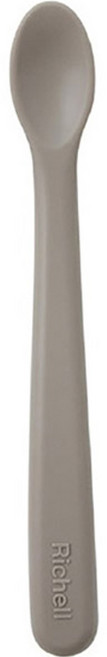 릿첼 유아용 실리콘 이유식 스푼 S, 코지그레이, 1개